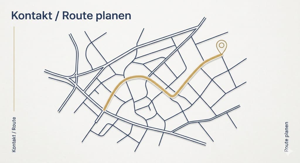 Kontakt und Route planen